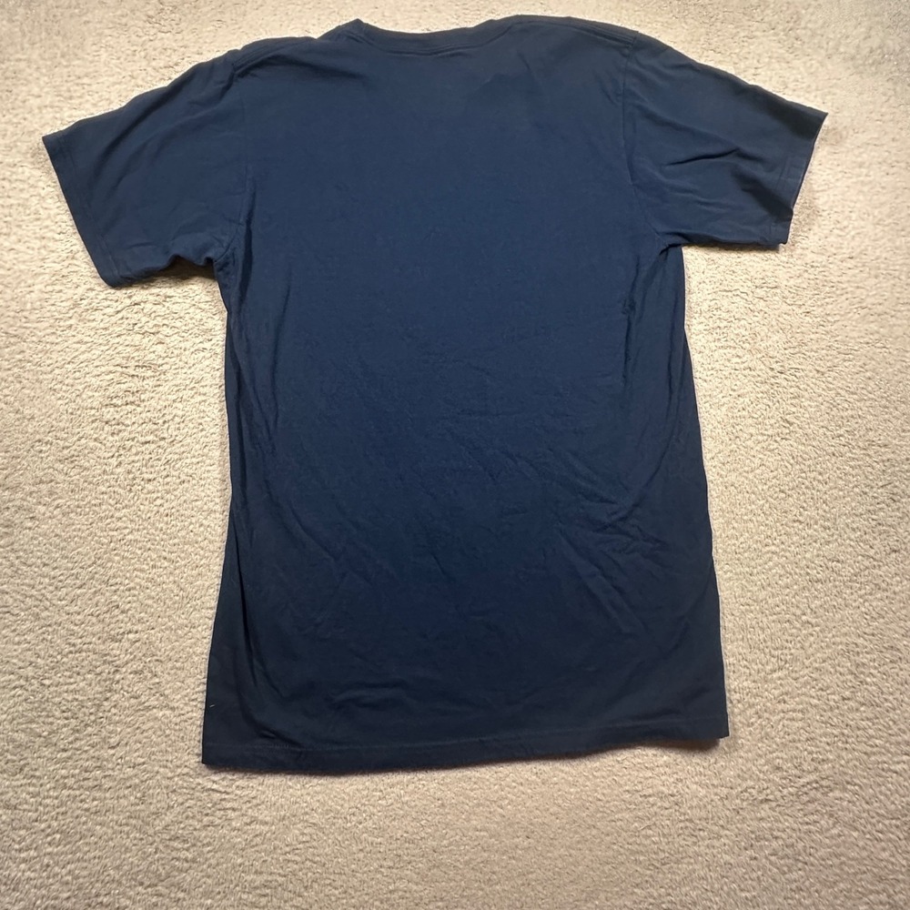 Adidas Notre Dame T-Shirt Mens Medium Navy Blue Graphic Logo NCAA Fan Gear - Picture 3 of 7
